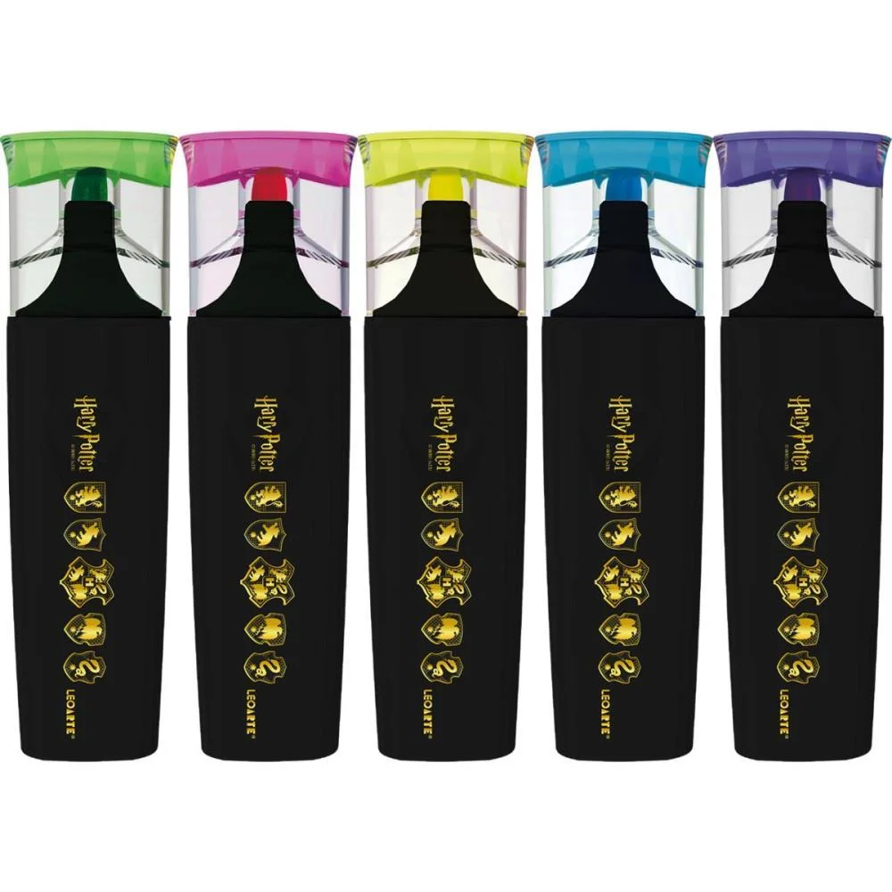 CANETA MARCA TEXTO HARRY POTTER 5CORES NEON LEONORA (ESTOJO) - imagem 4