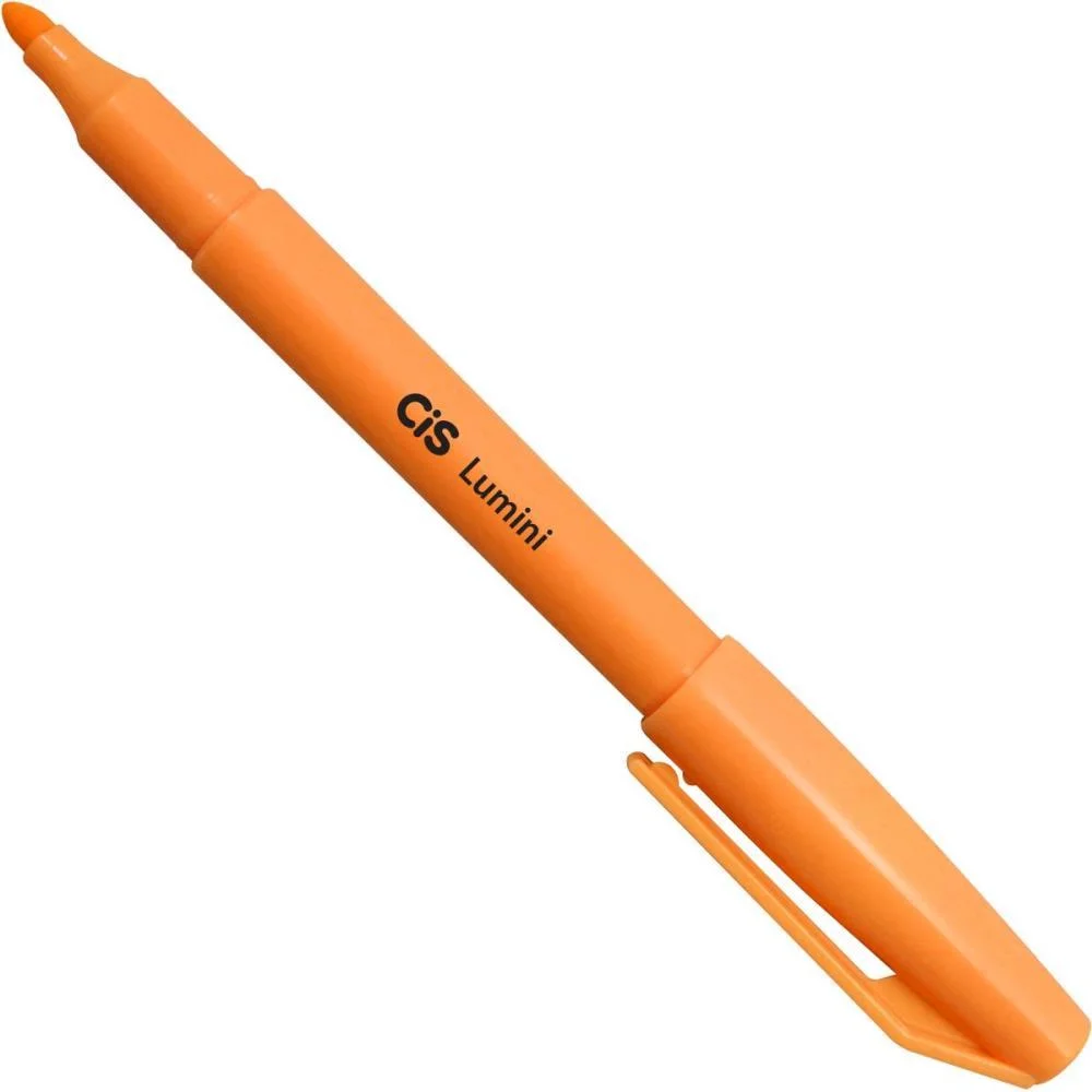 CANETA MARCA TEXTO CIS LUMINI LARANJA SERTIC (CX.C/12) - imagem 4