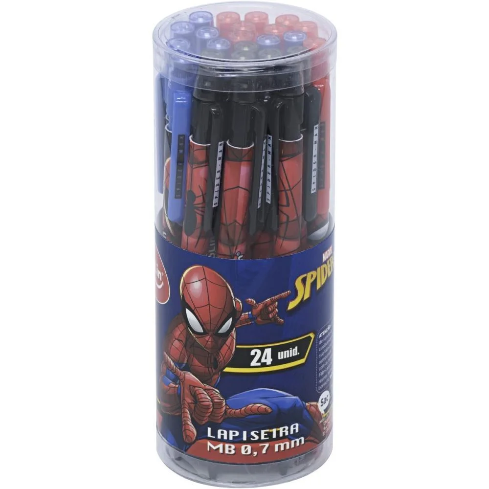 LAPISEIRA 0.7MM SPIDER MAN 3 CORES MOLIN (POTE-24) - imagem 2