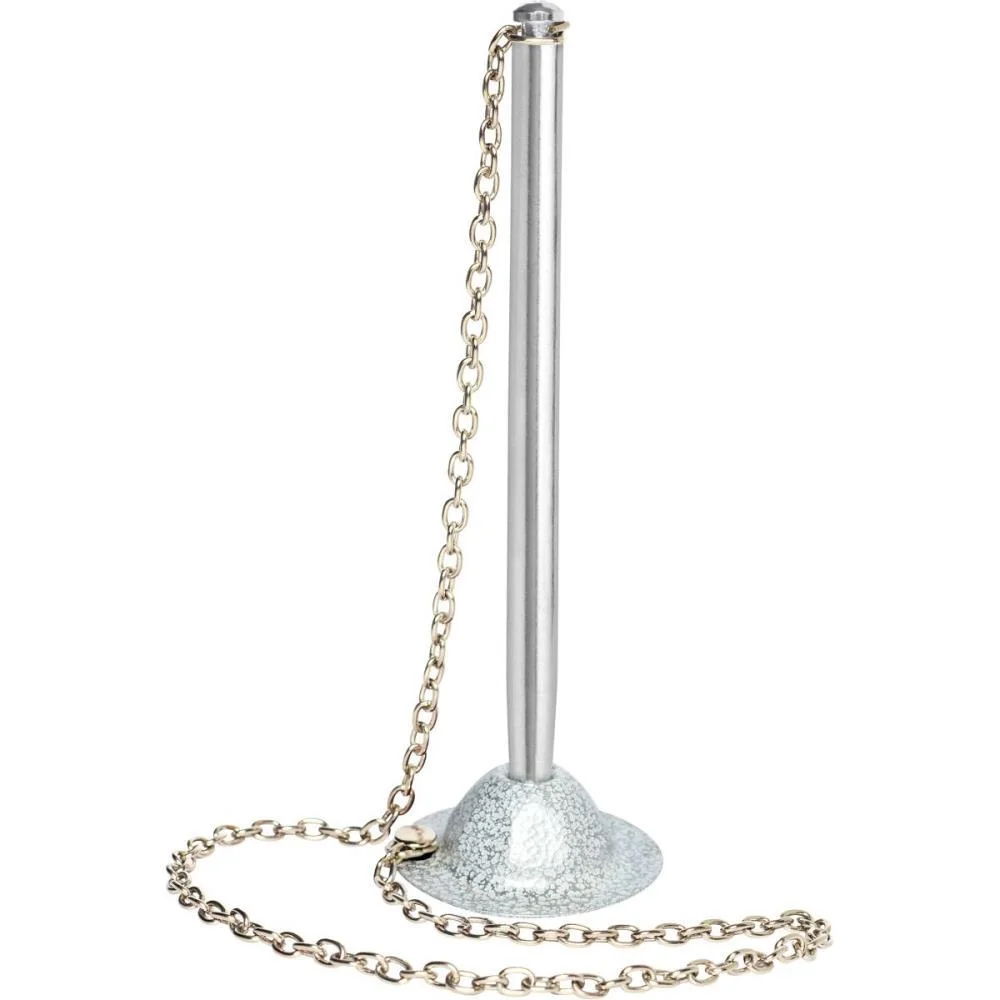 CANETA PARA BALCAO CHAPEU CRAQUELADO BRANCO CANETA FIXA (UNIDADE) - imagem 3