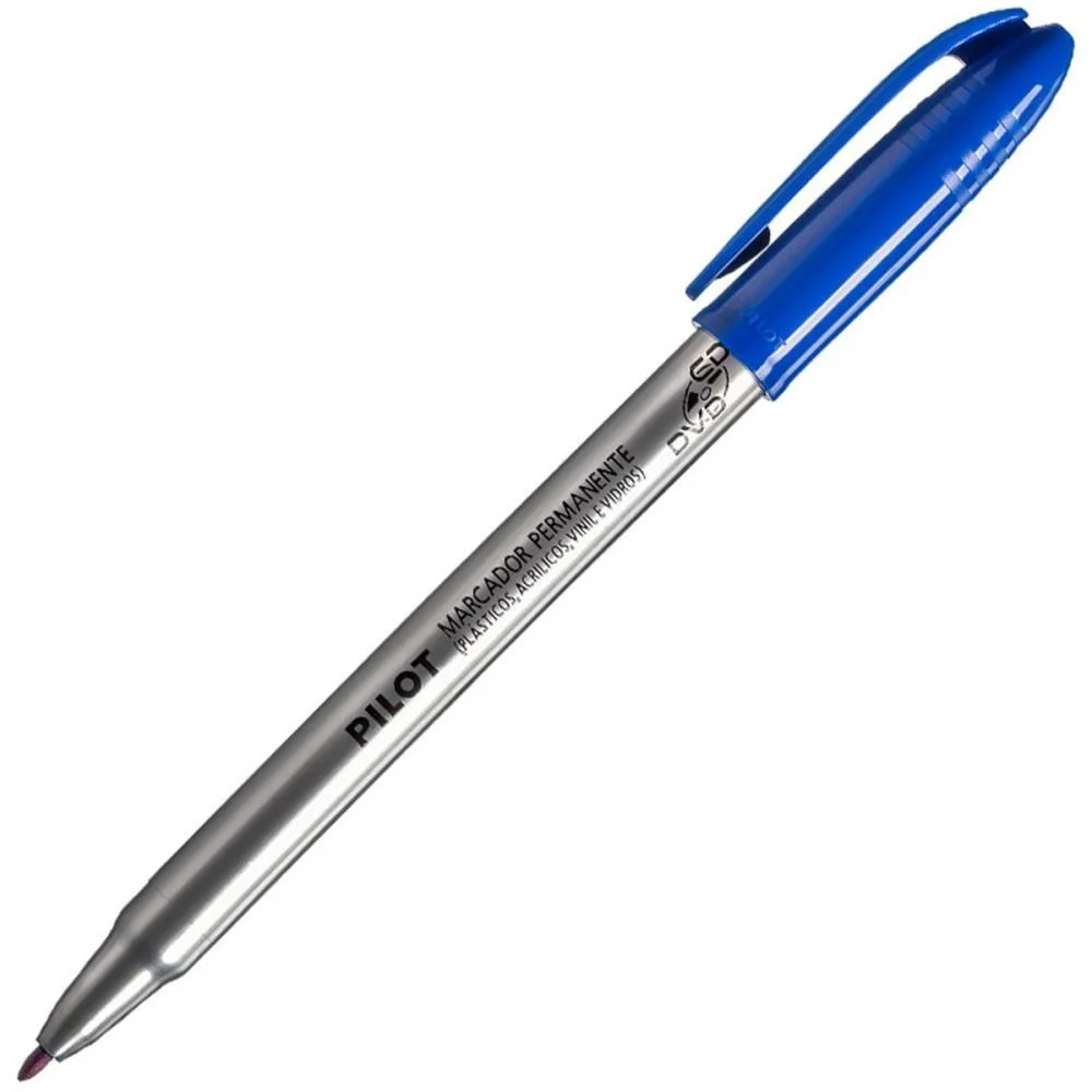 CANETA PARA CD 2.0MM PONTA MEDIA AZUL PILOT (CX.C/12) - imagem 4