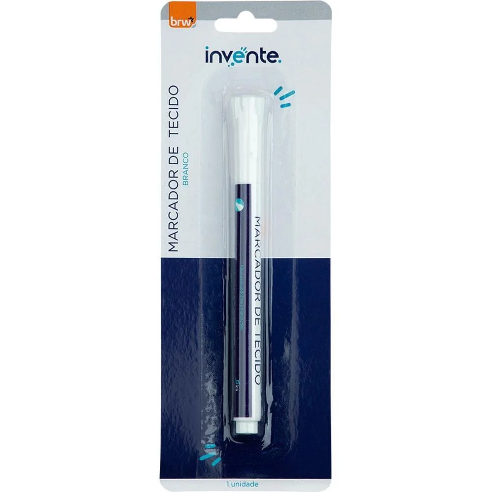 CANETA PARA TECIDO BRANCA BRW (UNIDADE) - imagem 2