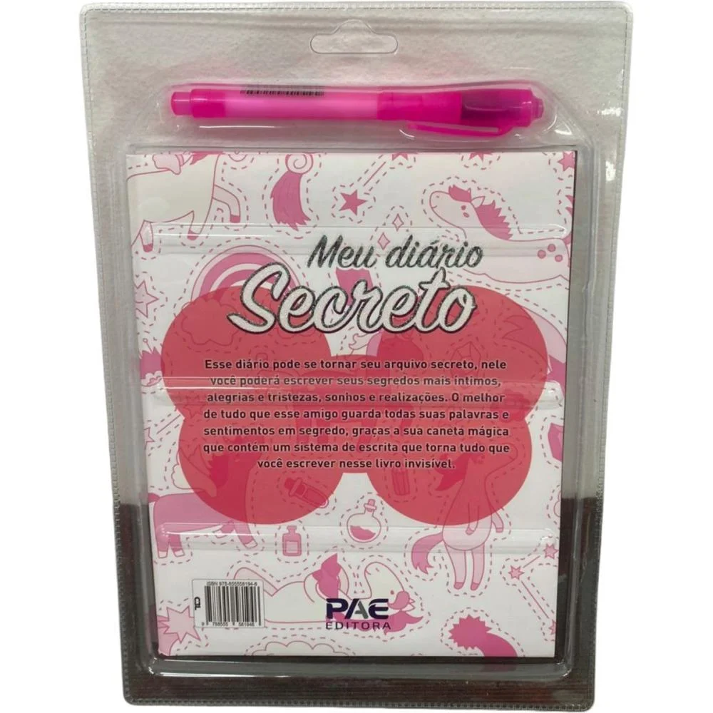 DIARIO UNICORNIO C/CANETA 18X26CM 64P PAE EDITORA (UNIDADE) - imagem 3