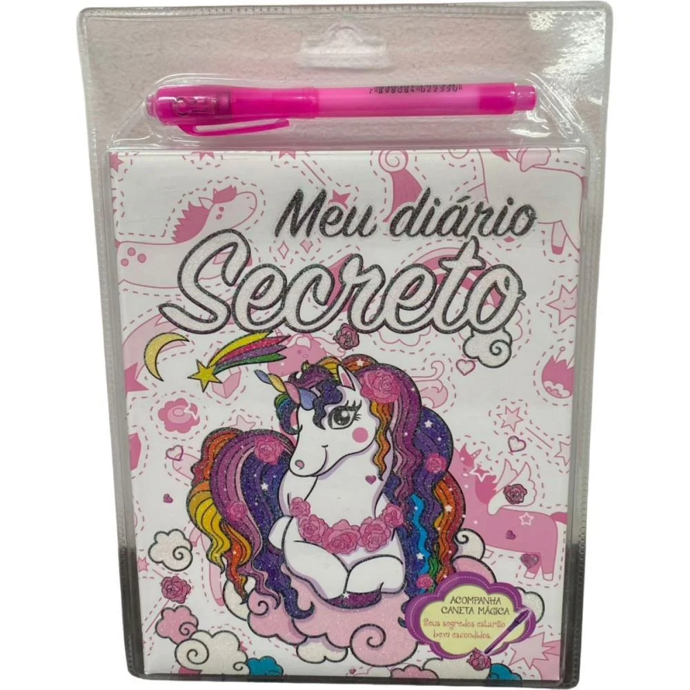 DIARIO UNICORNIO C/CANETA 18X26CM 64P PAE EDITORA (UNIDADE) - imagem 4