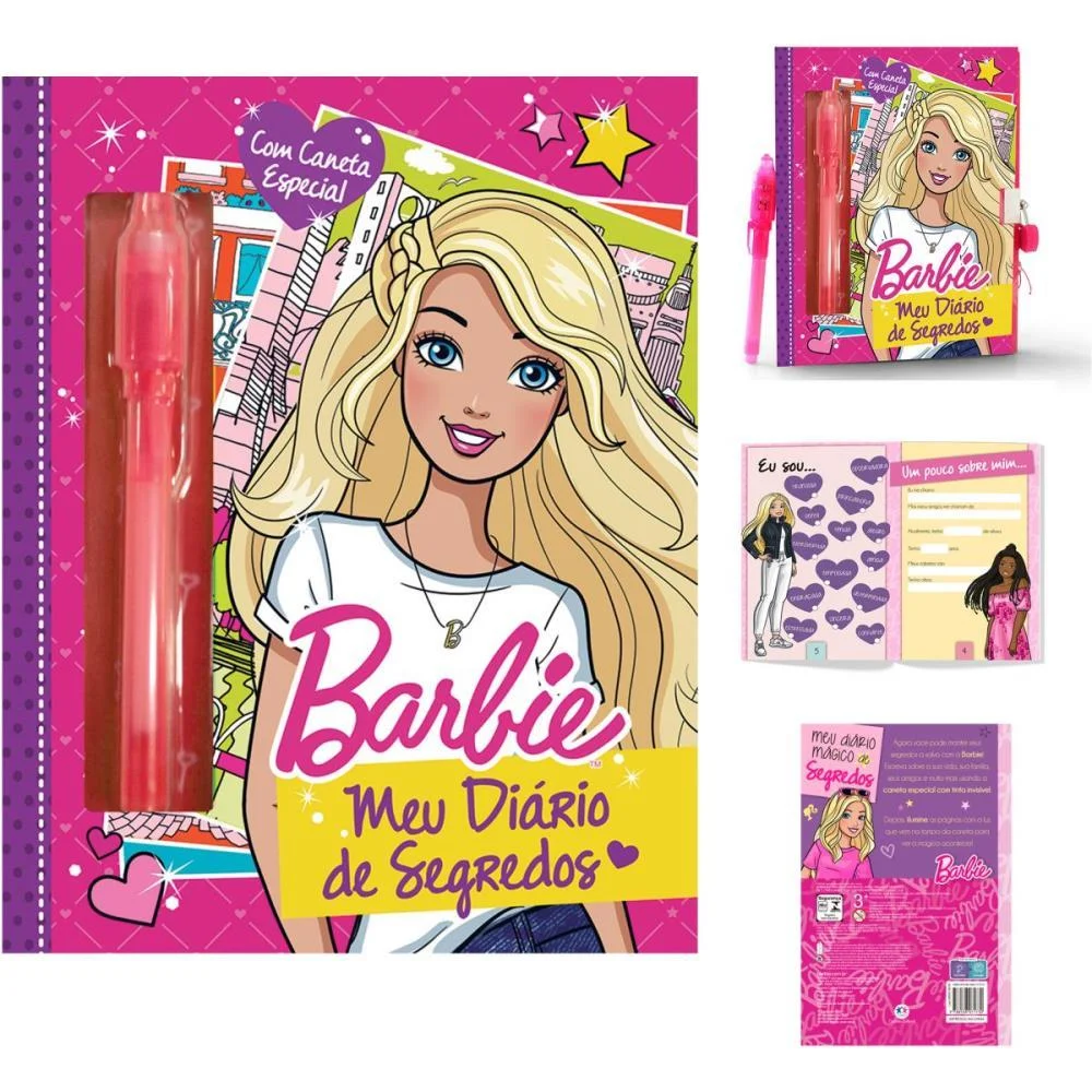DIARIO BARBIE DIARIO DE SEGREDOS 48PG MAGIC KIDS (UNIDADE) - imagem 4
