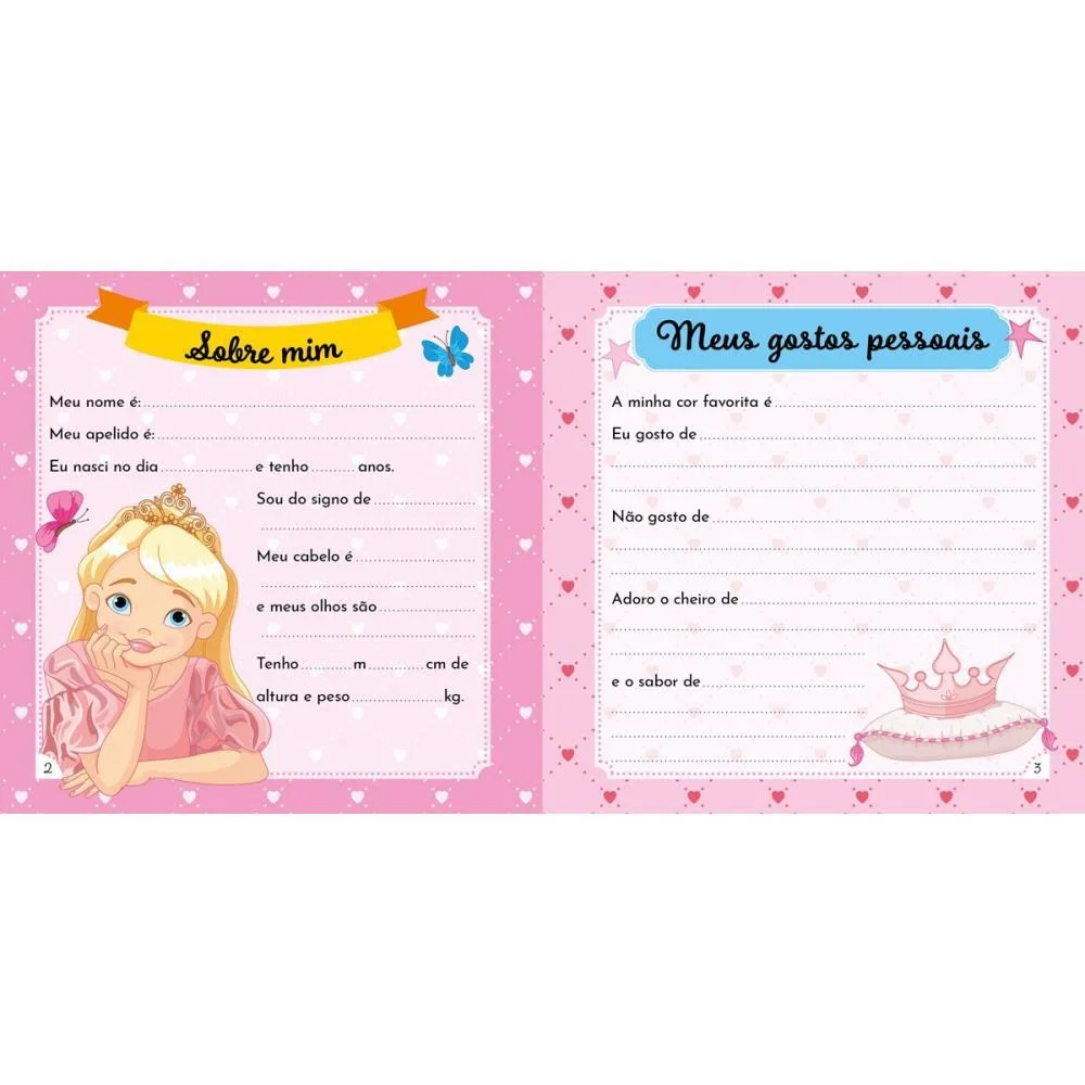 DIARIO DA PRINCESA C/ADESIVOS MAGIC KIDS (UNIDADE) - imagem 4