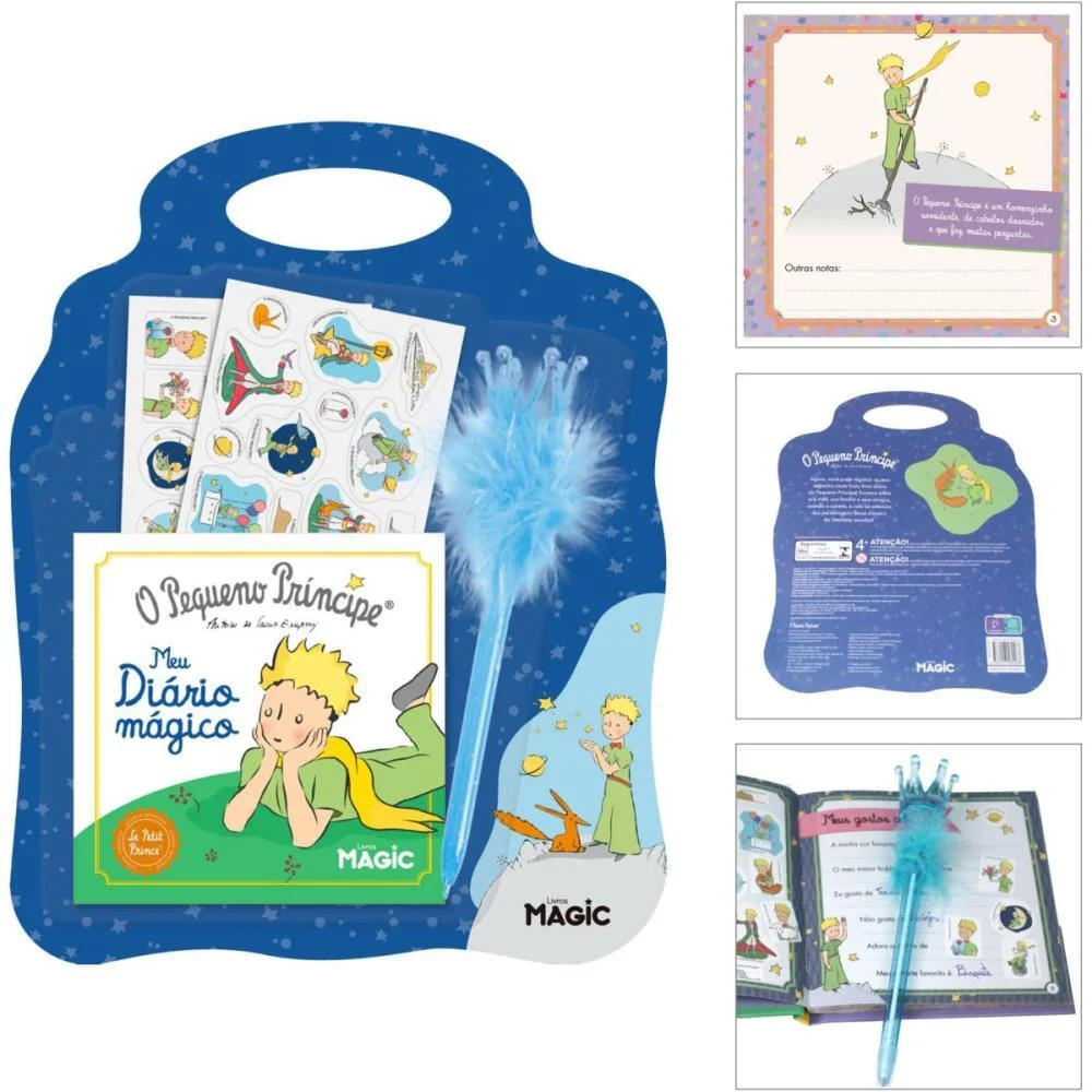 DIARIO O PEQUENO PRINCIPE C/ADESIVOS MAGIC KIDS (UNIDADE) - imagem 2