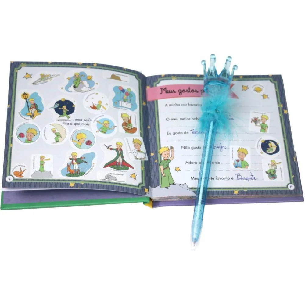 DIARIO O PEQUENO PRINCIPE C/ADESIVOS MAGIC KIDS (UNIDADE) - imagem 4