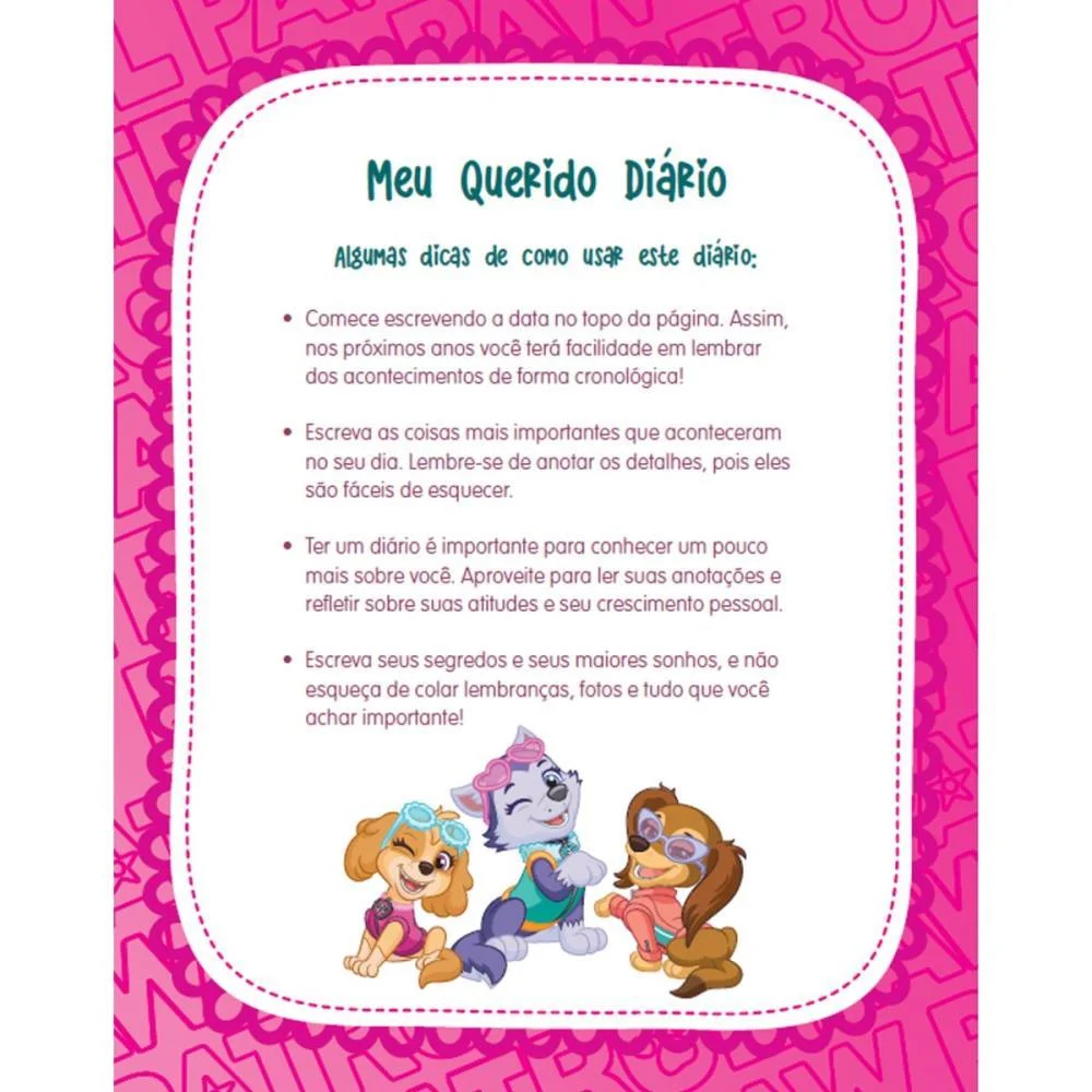 DIARIO PATRULHA CANINA SKYE ROSA VALE DAS LETRAS (UNIDADE) - imagem 5