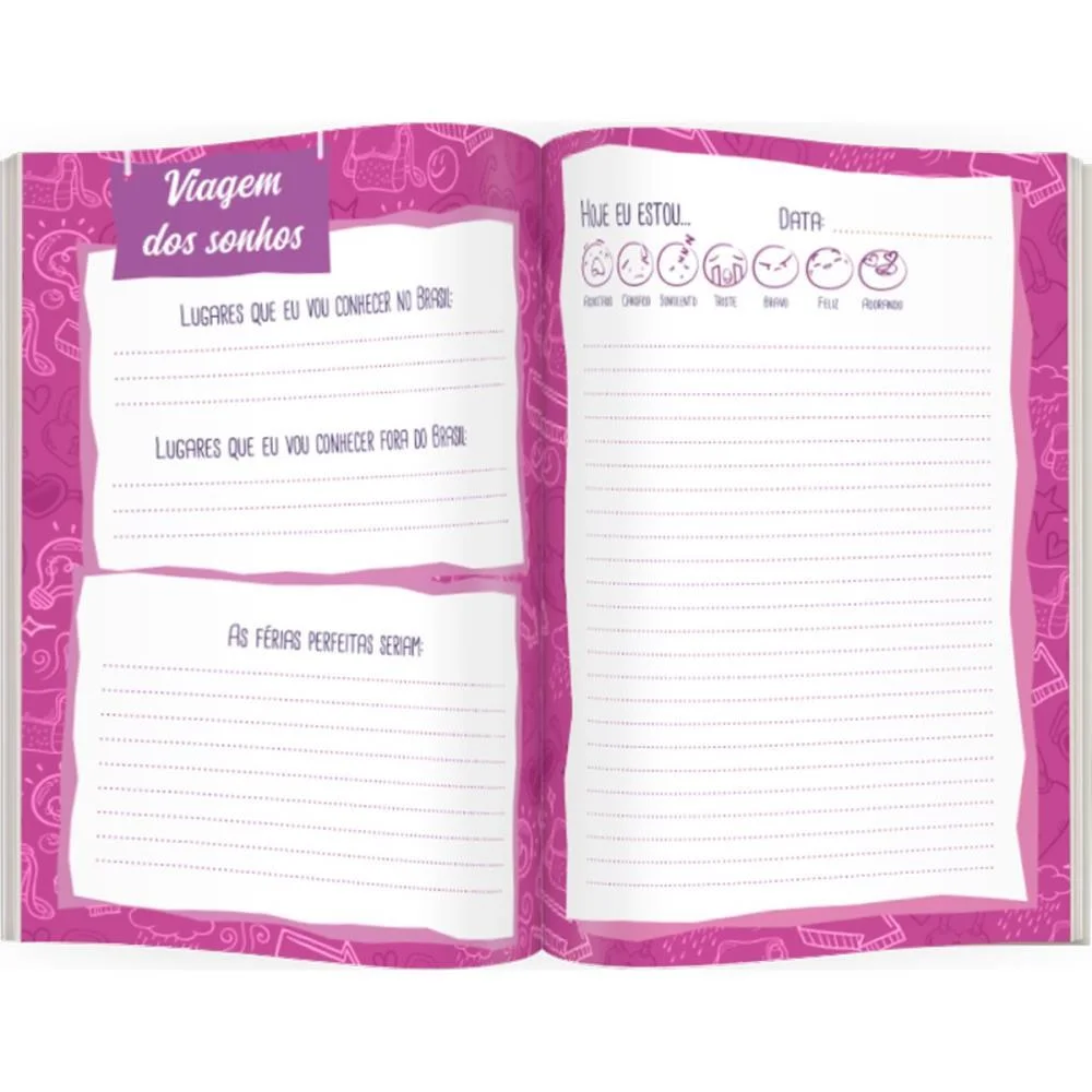 DIARIO DESCOLADAS C/POM POM VALE DAS LETRAS (UNIDADE) - imagem 4