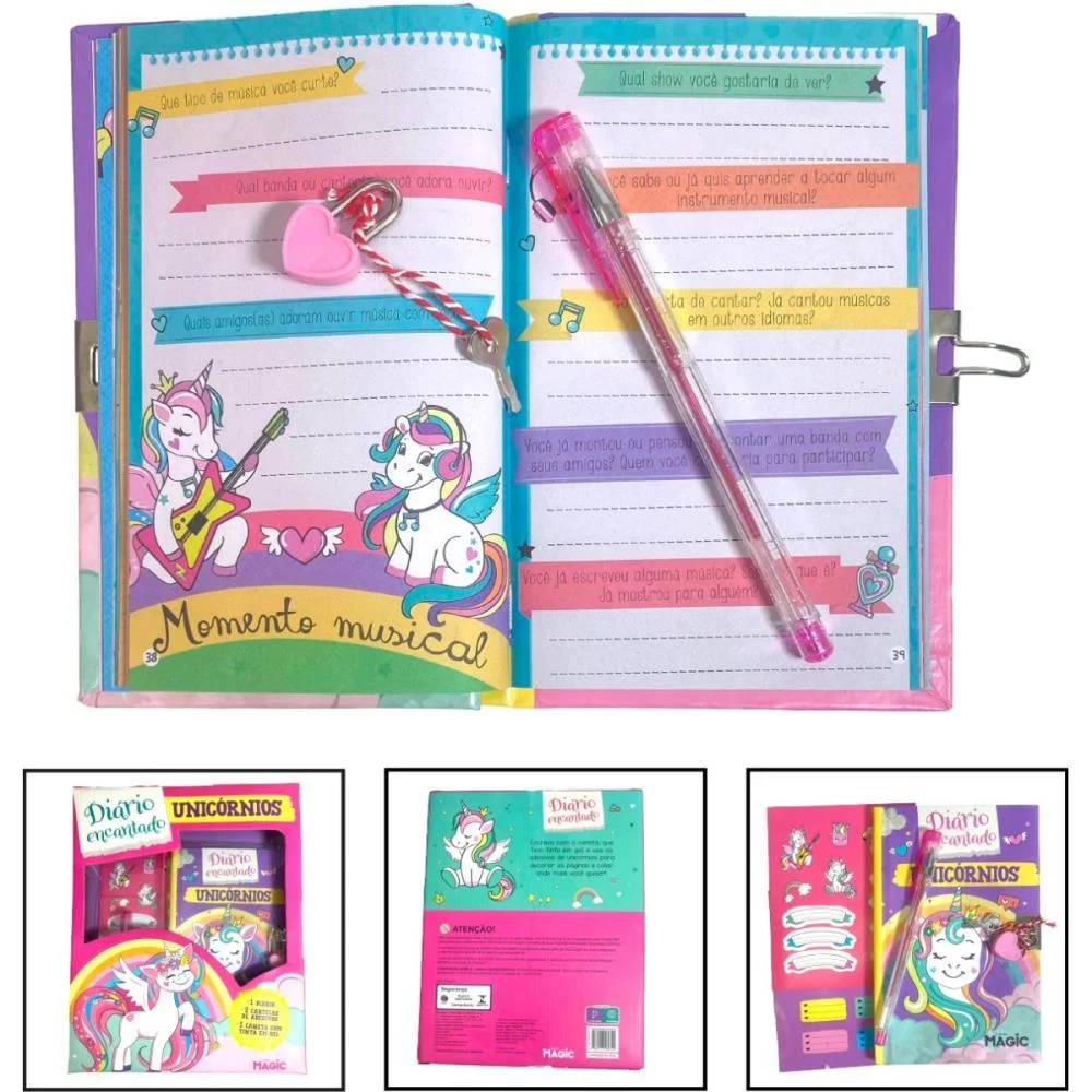 DIARIO UNICORNIOS DIARIO ENCANTADO MAGIC KIDS (UNIDADE) - imagem 2