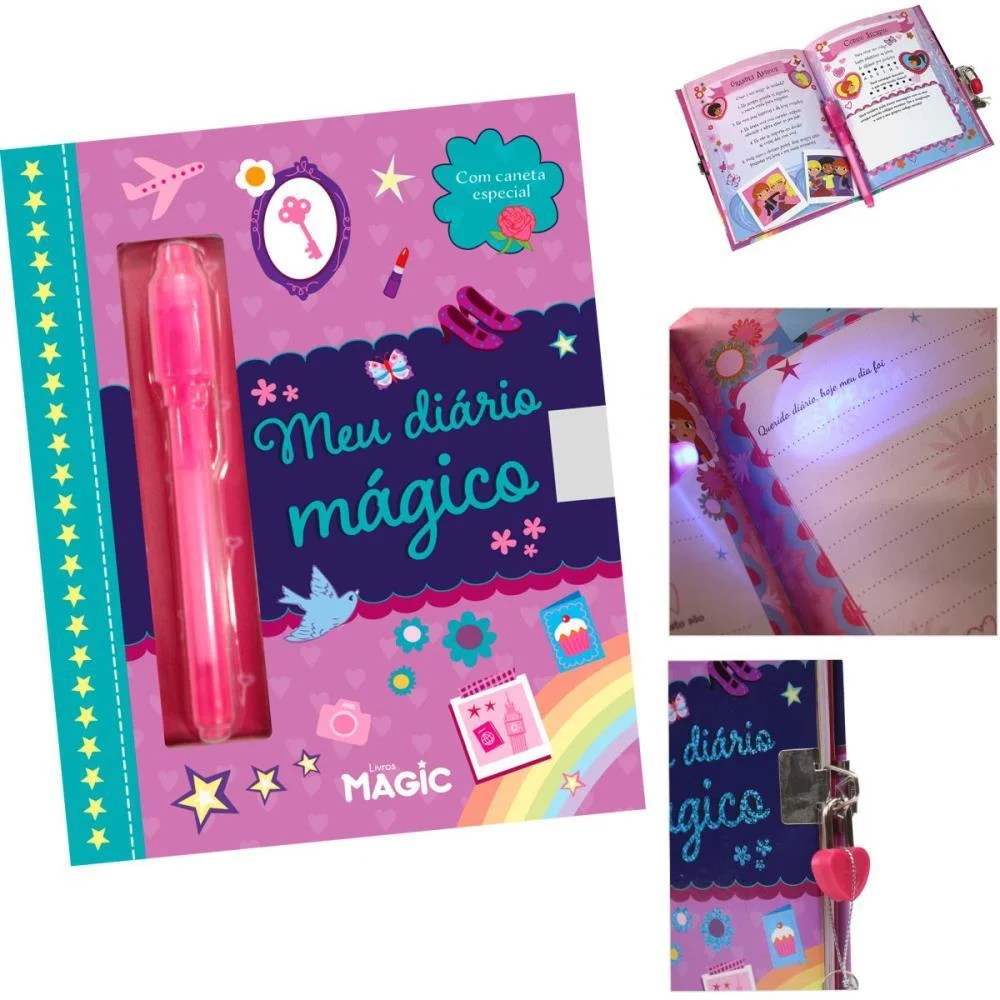 DIARIO MEU DIARIO MAGICO C/CADEADO GD MAGIC KIDS (UNIDADE) - imagem 2