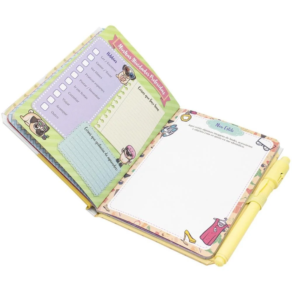 DIARIO MEU LINDO DIARIO 13X15,5CM 52P TODOLIVRO (UNIDADE) - imagem 4