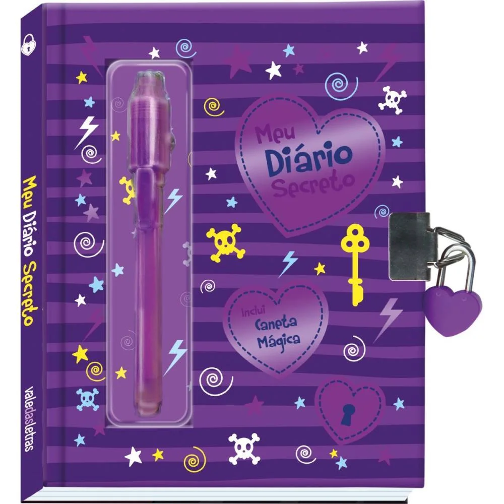 DIARIO MEU DIARIO SECRETO ROXO VALE DAS LETRAS (UNIDADE) - imagem 2