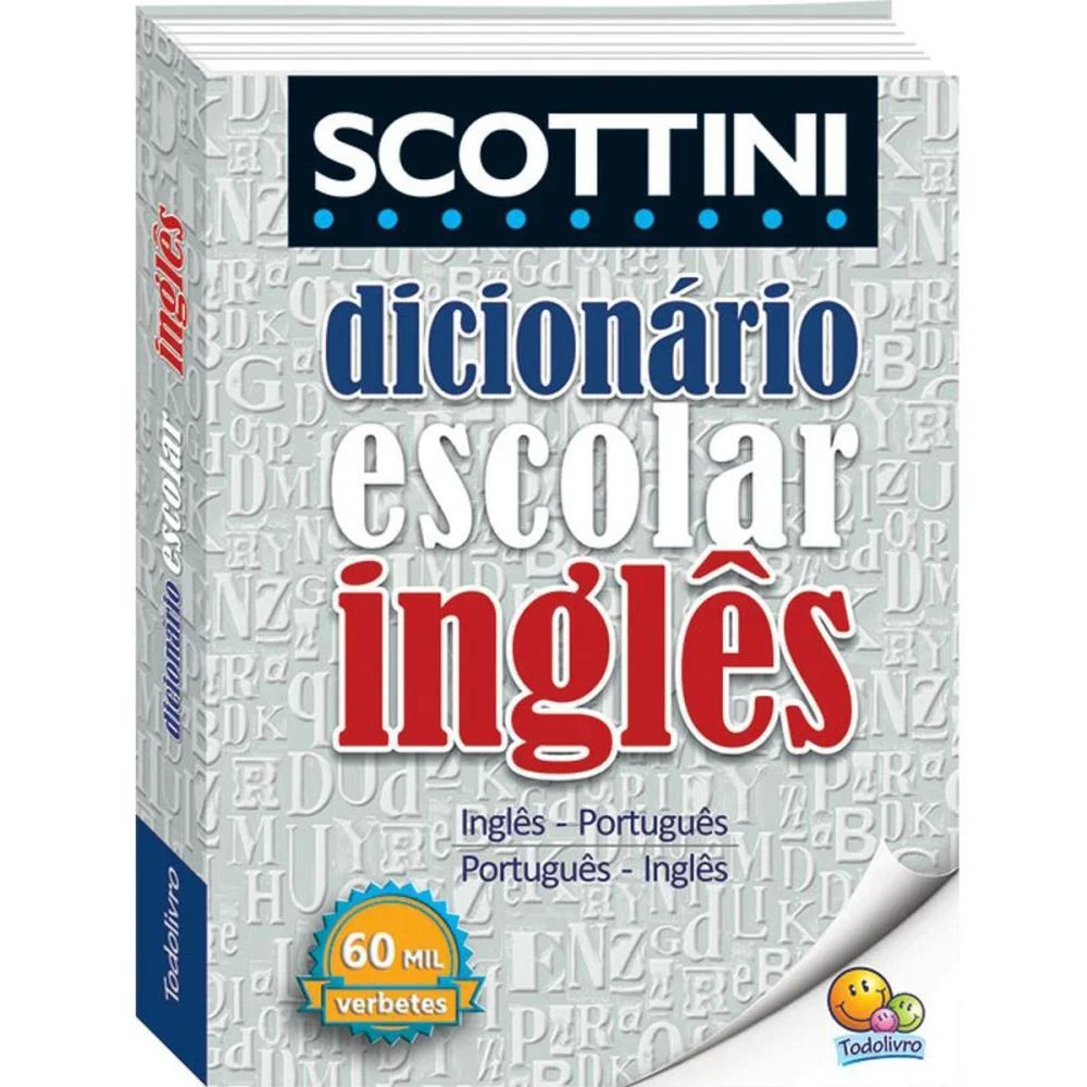 DICIONARIO INGLES SCOTTINI 60.000 VERBETES 656PG TODOLIVRO (UNIDADE) - imagem 2