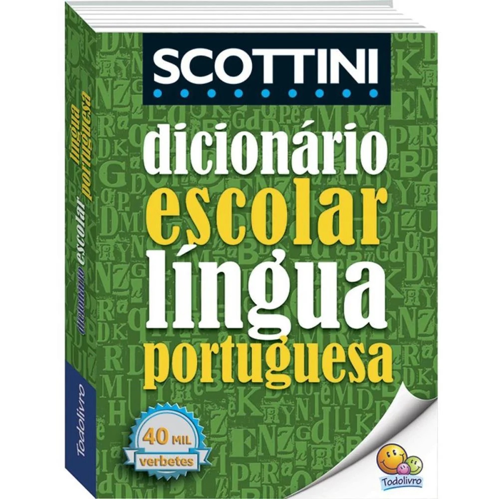 DICIONARIO PORTUGUES SCOTTINI 40.000 VERBETE 560PG TODOLIVRO (UNIDADE) - imagem 3