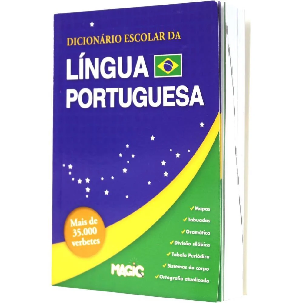 DICIONARIO PORTUGUES ESCOLAR COMPLETO 528P 16,5X12C MAGIC KIDS (UNIDADE) - imagem 5