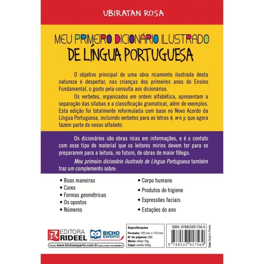 DICIONARIO PORTUGUES MEU 1. DIC. ILUSTRADO 296P BICHO ESPERTO (UNIDADE) - imagem 5