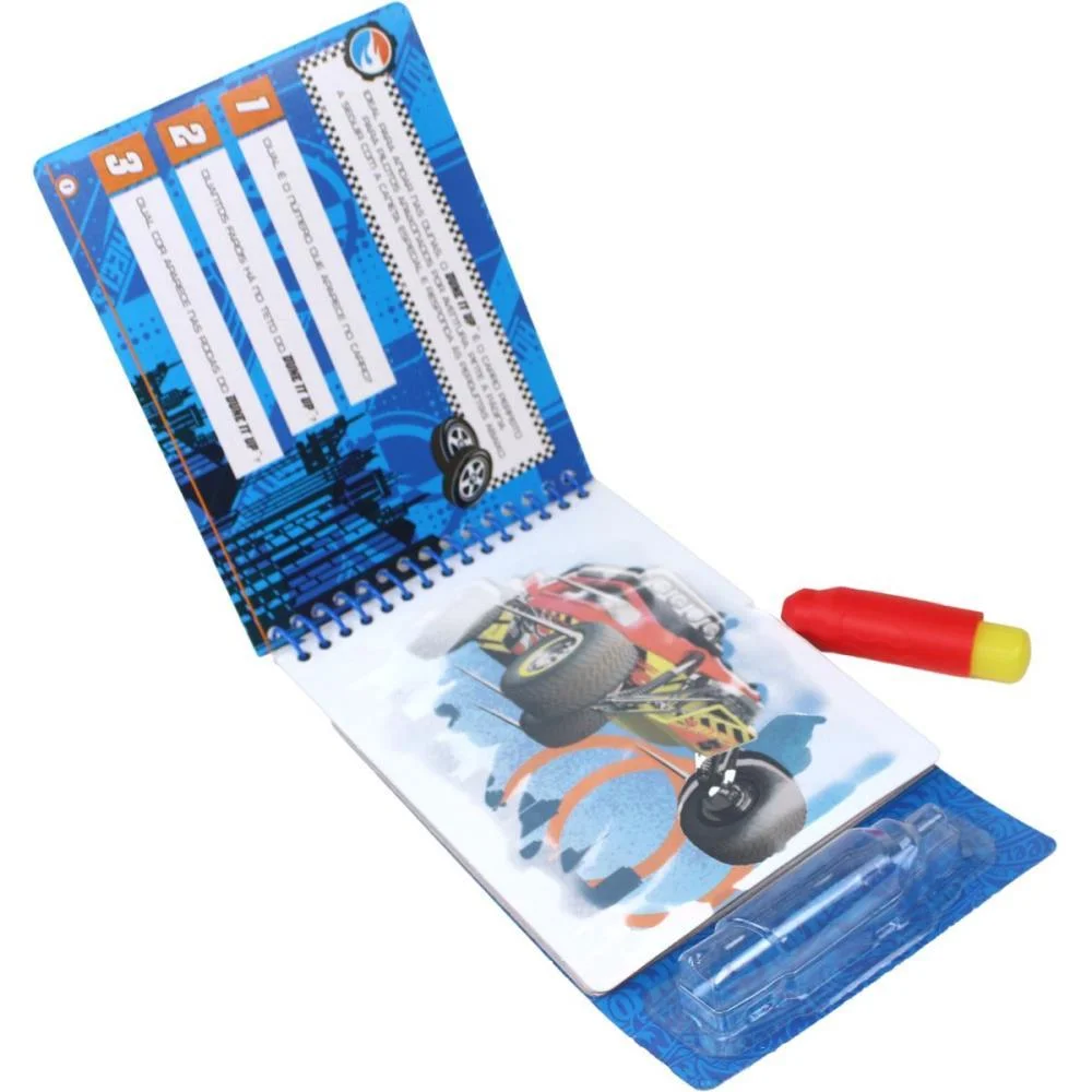 LIVRO AQUABOOK HOT WHEELS 24X14CM 10PAGS. MAGIC KIDS (UNIDADE) - imagem 4