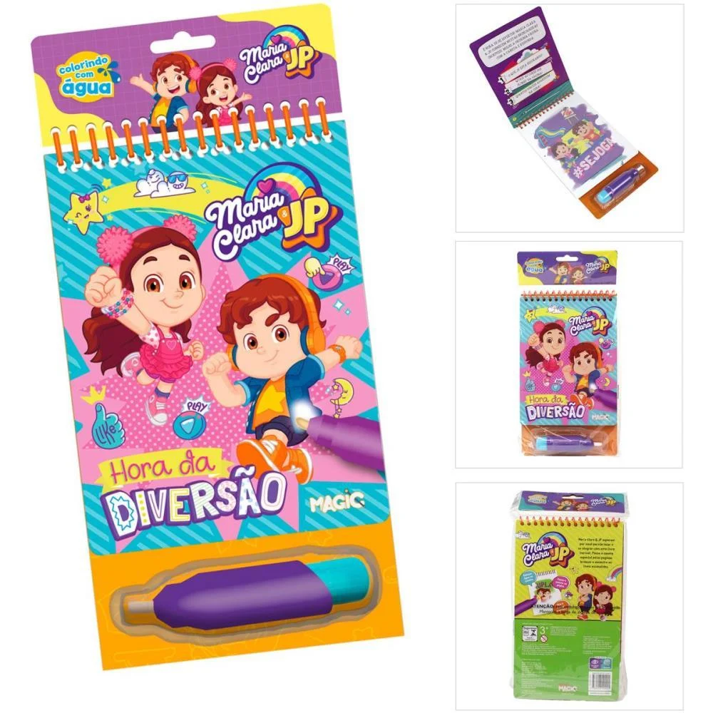 LIVRO AQUABOOK MARIA CLARA E JP 24X14CM 10PGS MAGIC KIDS (UNIDADE) - imagem 5