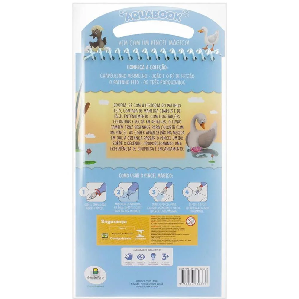 LIVRO AQUABOOK O PATINHO FEIO 27,6X13,6 10PAG TODOLIVRO (UNIDADE) - imagem 5