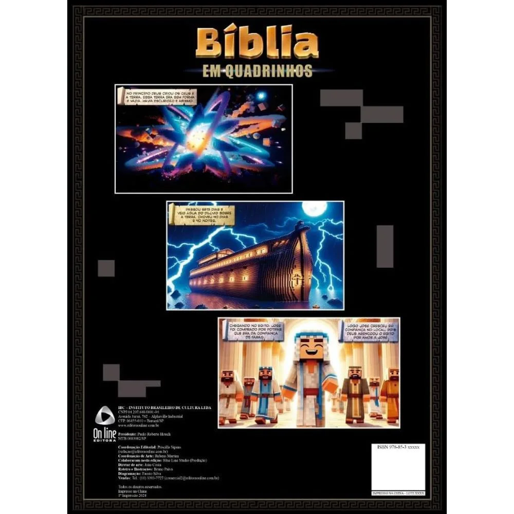 GIBI BIBLIA EM QUADRINHOS MINECRAFT ONLINE EDITORA (UNIDADE) - imagem 4