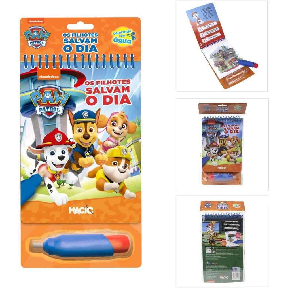 LIVRO AQUABOOK PATRULHA CANINA 24X14CM 10PAGS MAGIC KIDS (UNIDADE) - imagem 2