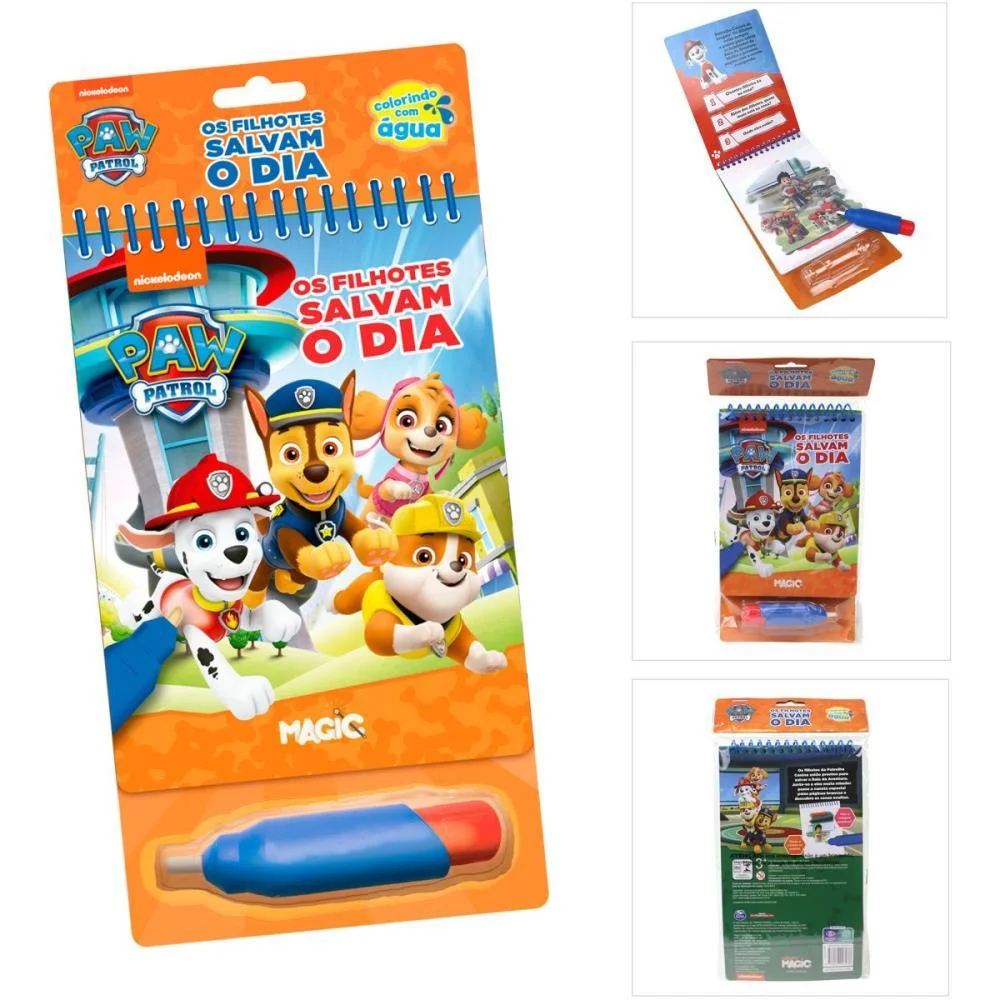 LIVRO AQUABOOK PATRULHA CANINA 24X14CM 10PAGS MAGIC KIDS (UNIDADE) - imagem 4
