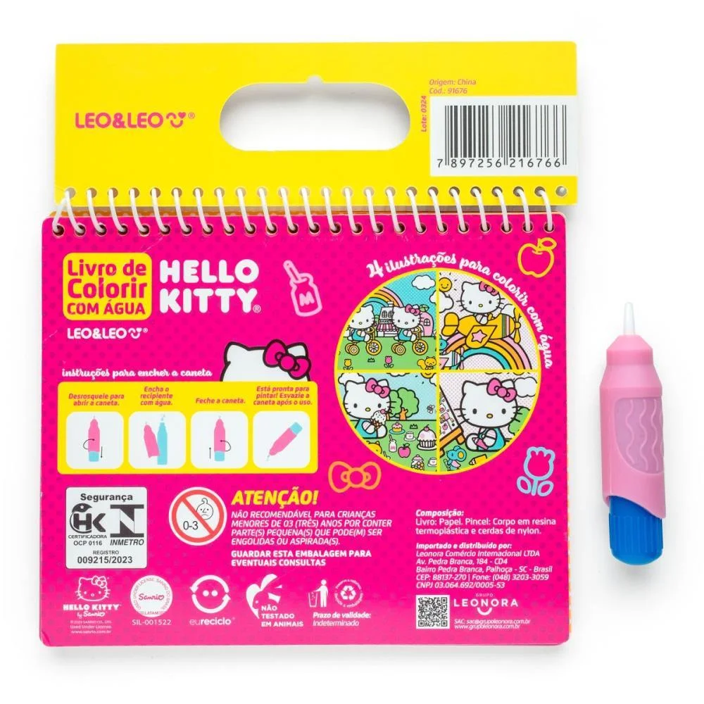 LIVRO AQUABOOK HELLO KITTY 4PAG. LEONORA (UNIDADE) - imagem 4
