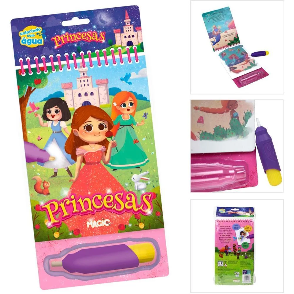 LIVRO AQUABOOK PRINCESA 24X14CM 10PGS MAGIC KIDS (UNIDADE) - imagem 5