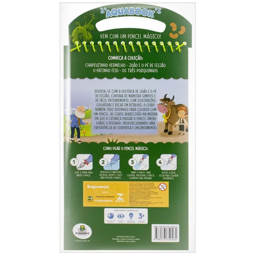LIVRO AQUABOOK JOAO E O PE DE FEIJAO 27X13 10 TODOLIVRO (UNIDADE) - imagem 4