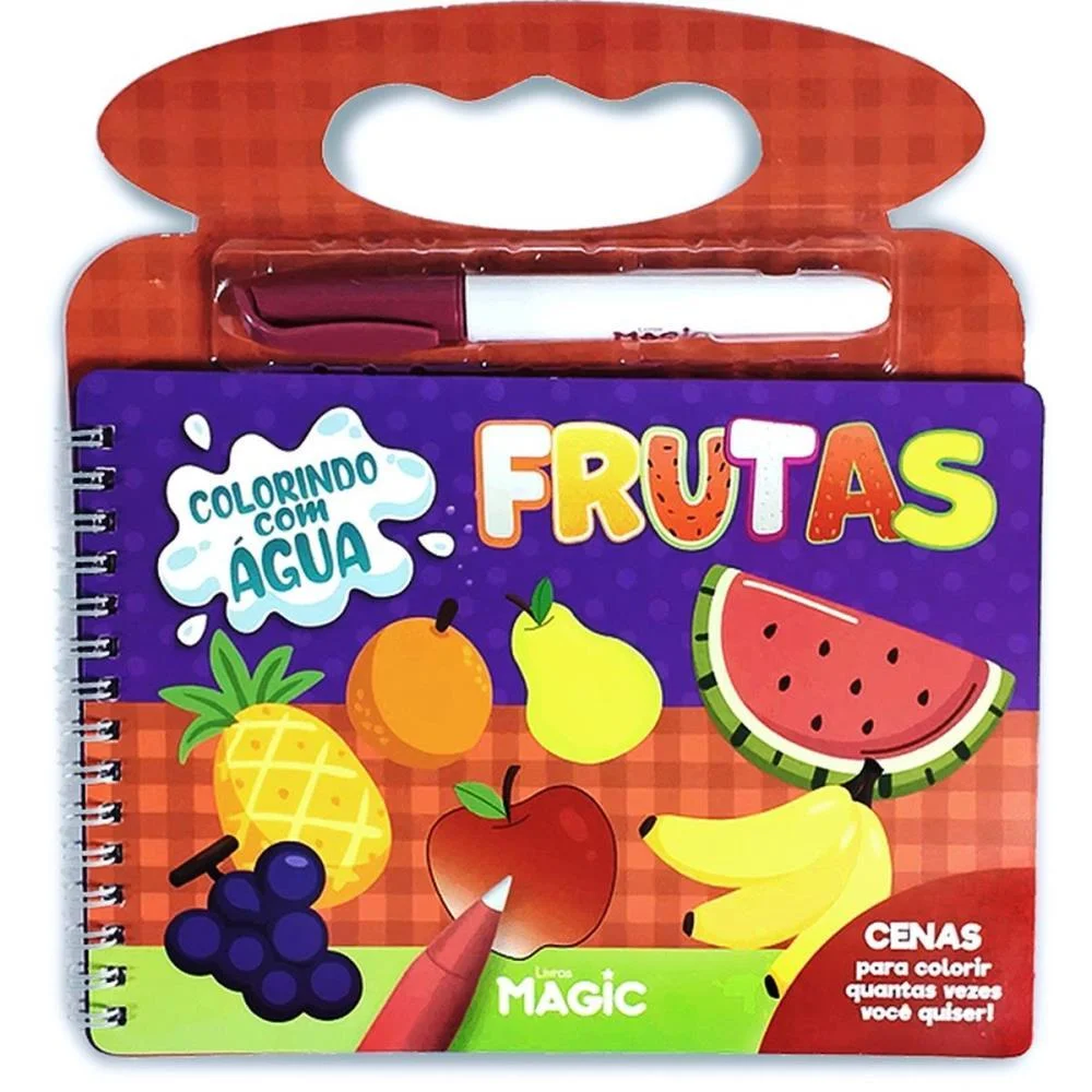 LIVRO AQUABOOK FRUTAS 10PGS 21,5X20CM MAGIC KIDS (UNIDADE) - imagem 2