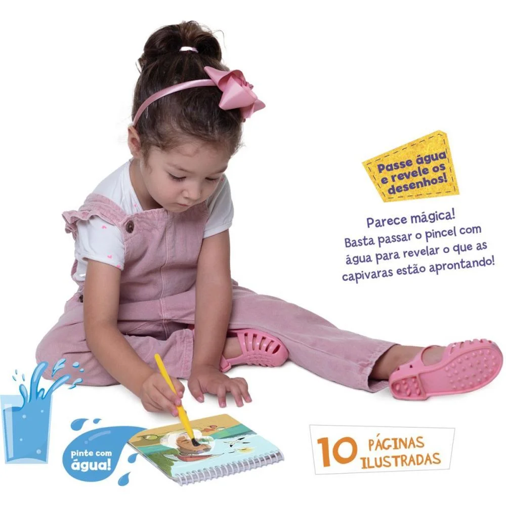LIVRO AQUABOOK AQUACOLOR CAPIVARA POCKET TOYSTER (UNIDADE) - imagem 3