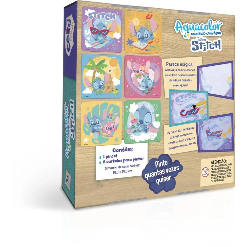 LIVRO AQUABOOK AQUACOLOR STITCH POCKET TOYSTER (UNIDADE) - imagem 5