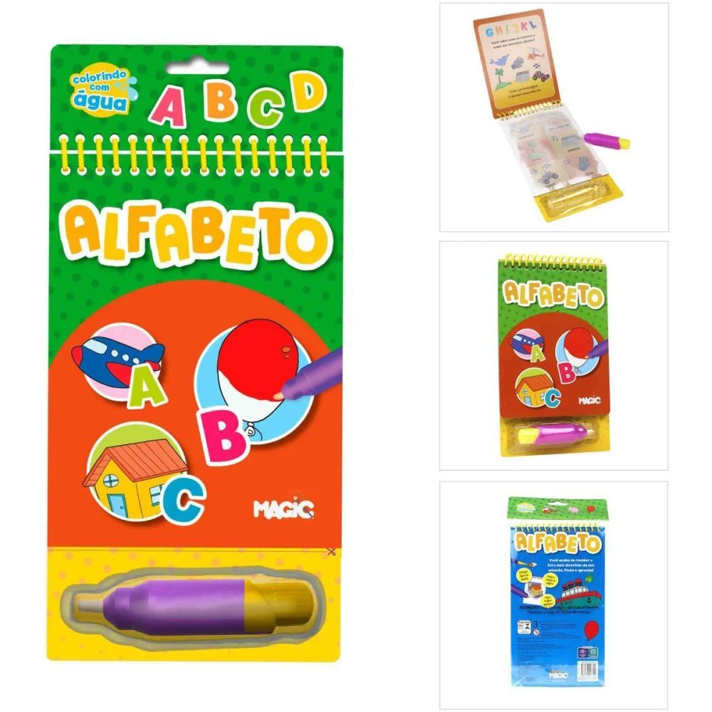 LIVRO AQUABOOK ALFABETO 24X14CM 10PAGS. MAGIC KIDS (UNIDADE) - imagem 2