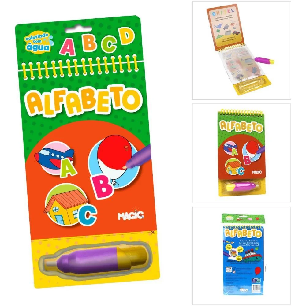LIVRO AQUABOOK ALFABETO 24X14CM 10PAGS. MAGIC KIDS (UNIDADE) - imagem 7