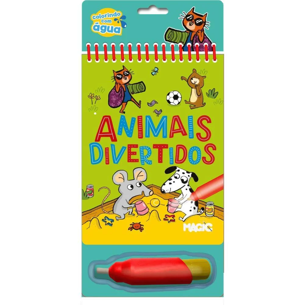 LIVRO AQUABOOK ANIMAIS DIVERTIDOS 24X14CM 10P MAGIC KIDS (UNIDADE) - imagem 3