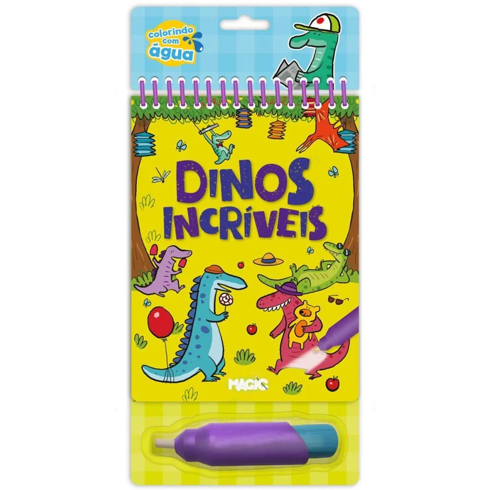 LIVRO AQUABOOK DINOS 24X14CM 10PAGS. MAGIC KIDS (UNIDADE) - imagem 3