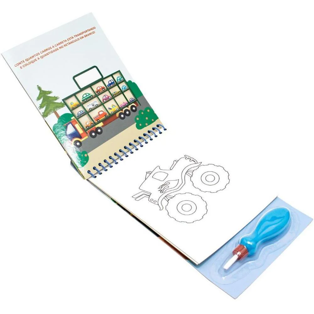 LIVRO AQUABOOK CARROS 27,6X13,6CM 10PAG TODOLIVRO (UNIDADE) - imagem 3