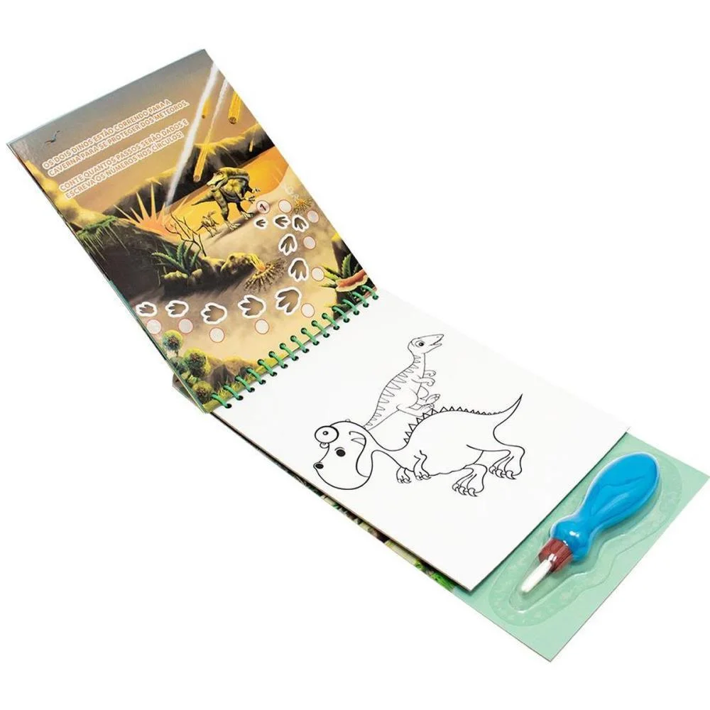 LIVRO AQUABOOK DINOSSAURO 27,6X13,6CM 10PAG TODOLIVRO (UNIDADE) - imagem 4