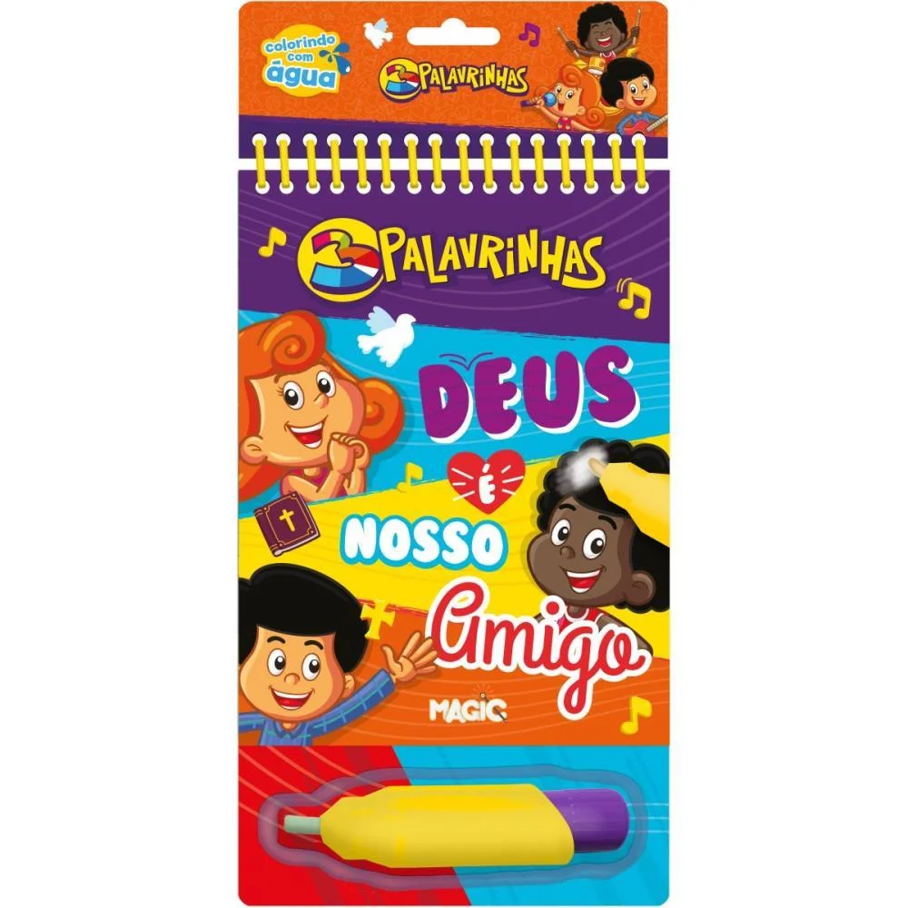 LIVRO AQUABOOK 3 PALAVRINHAS 24X14CM 10PGS MAGIC KIDS (UNIDADE) - imagem 3