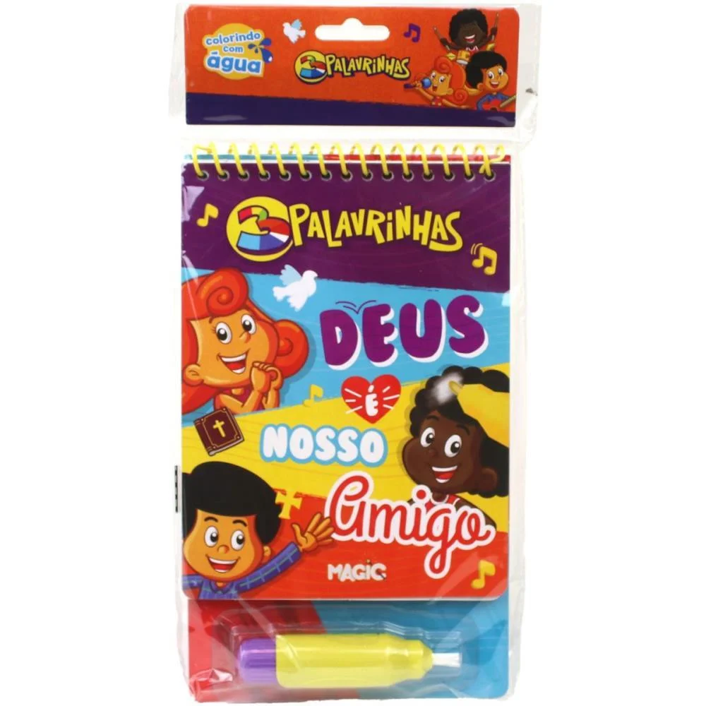 LIVRO AQUABOOK 3 PALAVRINHAS 24X14CM 10PGS MAGIC KIDS (UNIDADE) - imagem 4