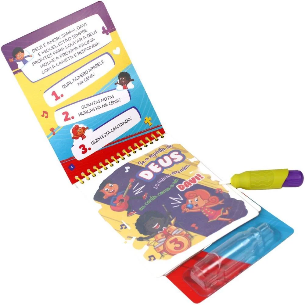 LIVRO AQUABOOK 3 PALAVRINHAS 24X14CM 10PGS MAGIC KIDS (UNIDADE) - imagem 5