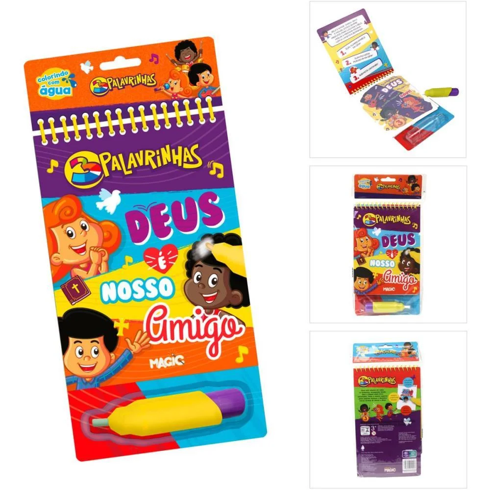 LIVRO AQUABOOK 3 PALAVRINHAS 24X14CM 10PGS MAGIC KIDS (UNIDADE) - imagem 6