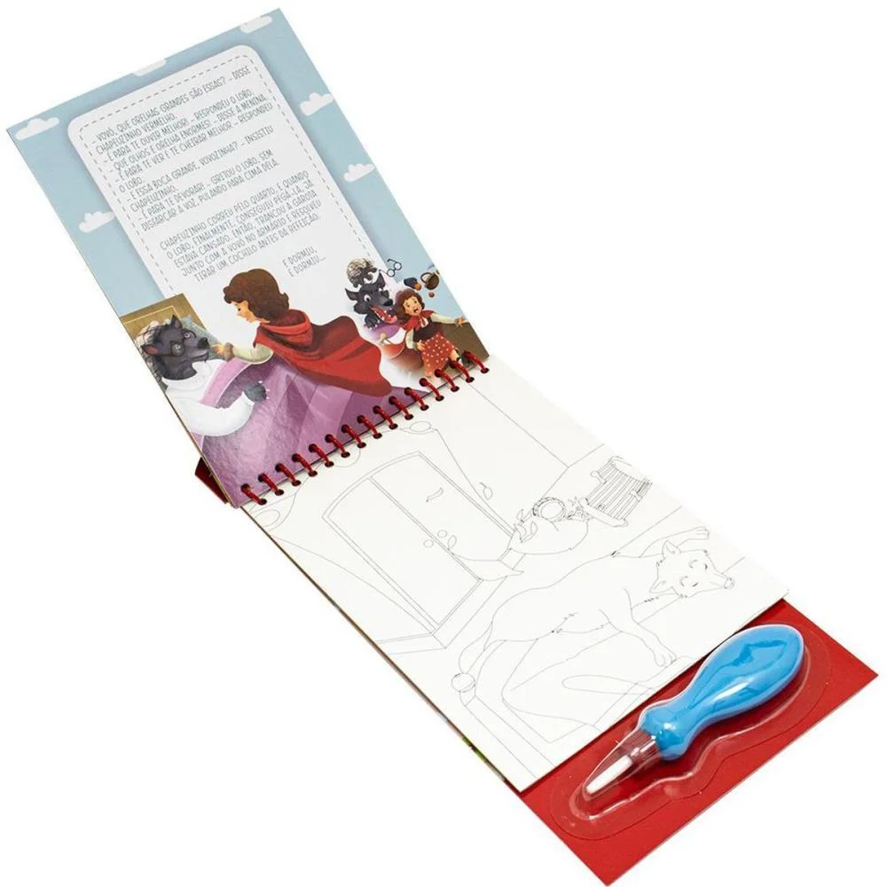 LIVRO AQUABOOK CHAPEUZINHO VERM.27,6X13,6 10P TODOLIVRO (UNIDADE) - imagem 3