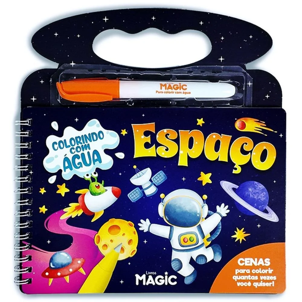 LIVRO AQUABOOK ESPACO 10PGS 21,5X20CM MAGIC KIDS (UNIDADE) - imagem 3
