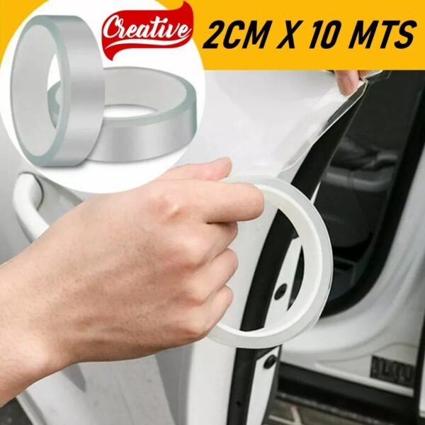 Adesivo Protetor Transparente Ppf Quina Porta Carro 2 Cm x 10 Metros Comprimento