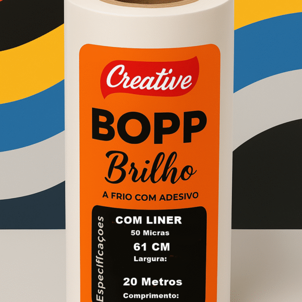 Laminação a Frio Adesivo Brilho 61 Cm x 20 Metros Creative