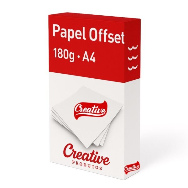 Papel Offset A4 180g Com 250 Folhas Creative Produtos