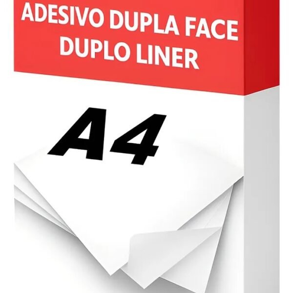 Papel Adesivo Dupla Face A4 Duplo Liner Com 100 Folhas Creative Produtos